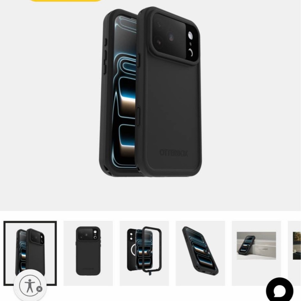 OtterBox Black Heavy-Duty Protective Phone Case
Iphone 17 pro max